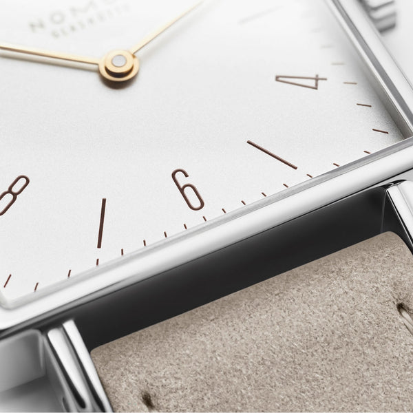 NOMOS Glashütte Tetra 27 DUO White Square Dial Hand Wound Watch