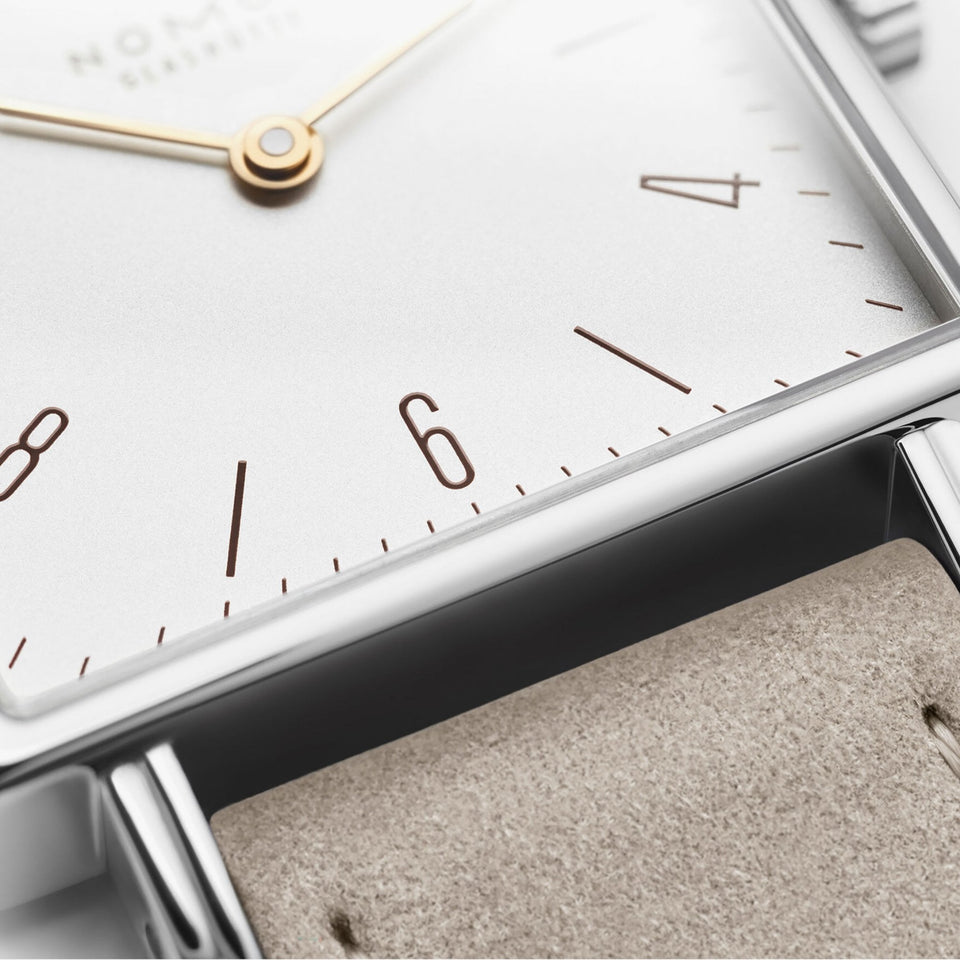NOMOS Glashütte Tetra 27 DUO White Square Dial Hand Wound Watch