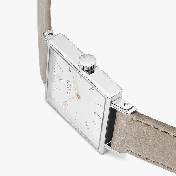 NOMOS Glashütte Tetra 27 DUO White Square Dial Hand Wound Watch