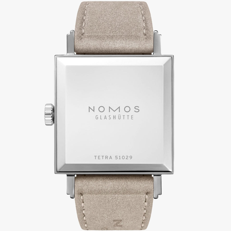 NOMOS Glashütte Tetra 27 DUO White Square Dial Hand Wound Watch