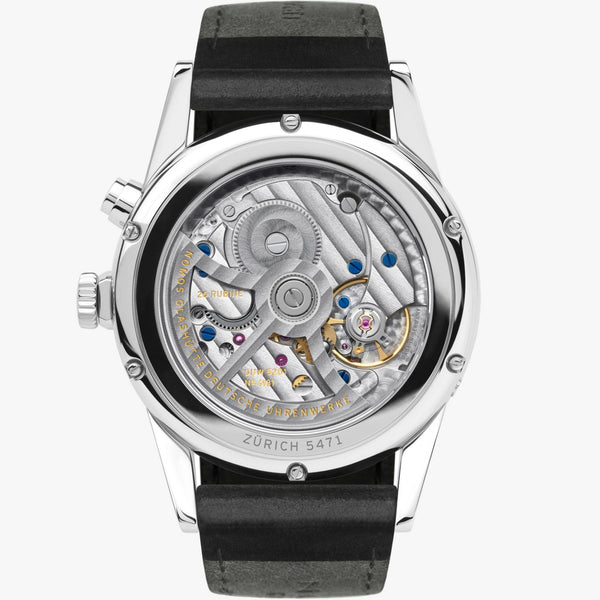 NOMOS Glashütte Zürich Worldtimer White Dial 40mm Automatic Watch | Exhibition Caseback