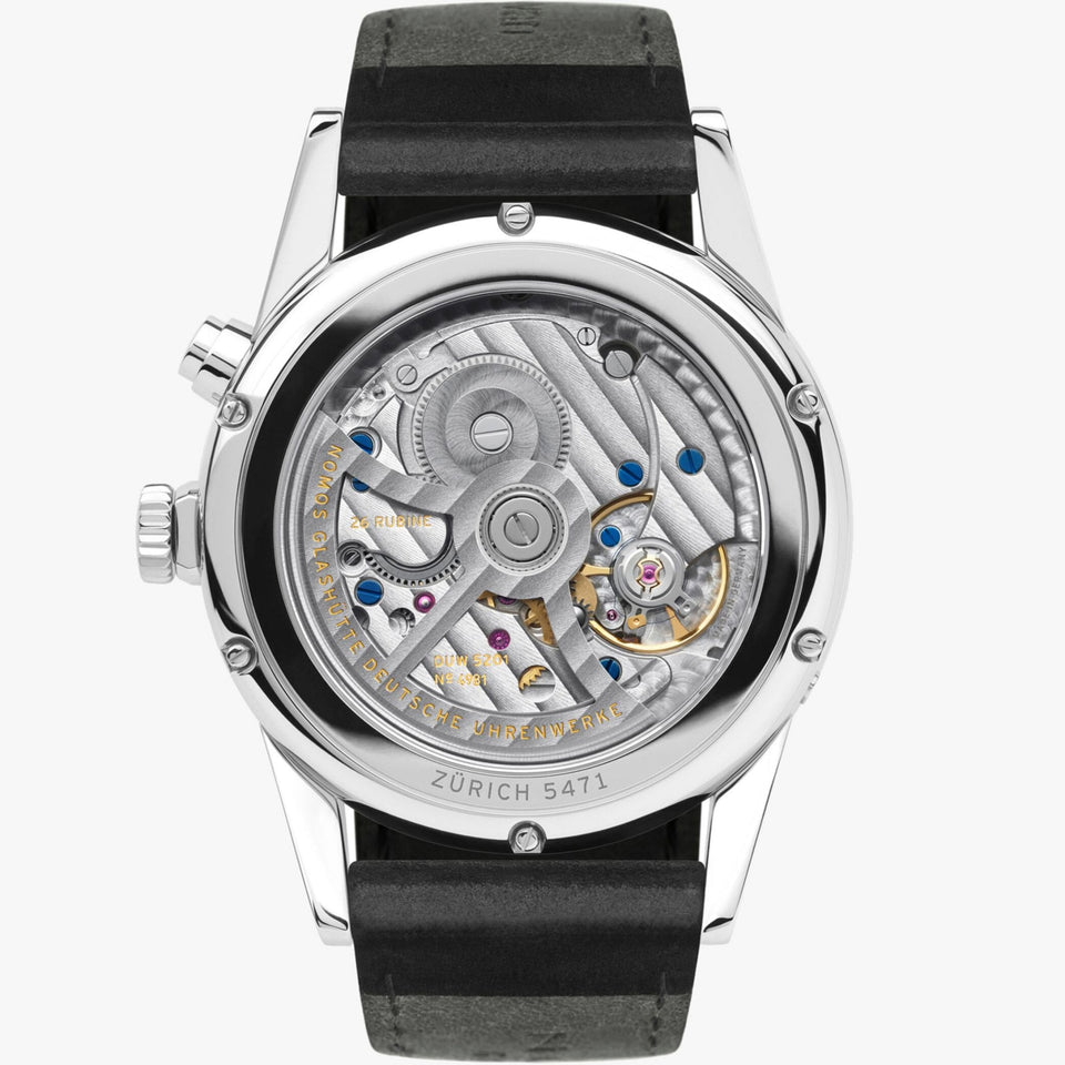 NOMOS Glashütte Zürich Worldtimer White Dial 40mm Automatic Watch | Exhibition Caseback