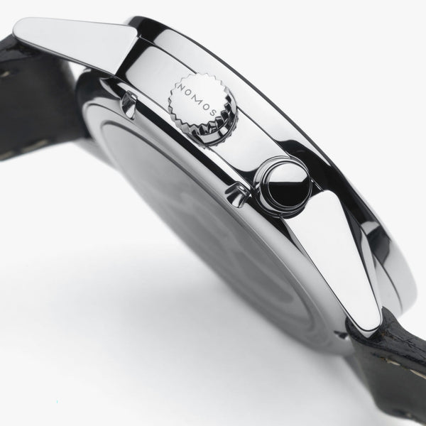NOMOS Glashütte Zürich Worldtimer White Dial 40mm Automatic Watch | Exhibition Caseback