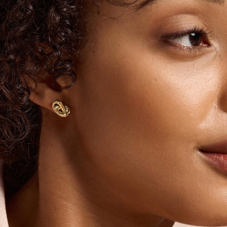 Olivia Burton Classic Lovers Knot Gold Plated Stud Earrings