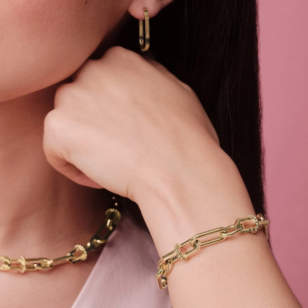 Olivia Burton Ladies Anchor Link Gold Toned Bracelet
