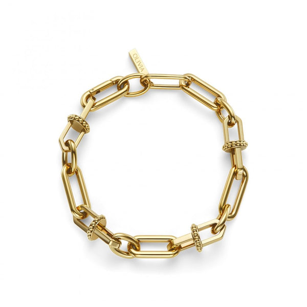 Olivia Burton Ladies Anchor Link Gold Toned Bracelet