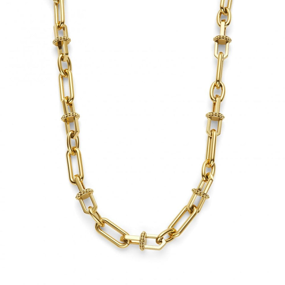 Olivia Burton Ladies Anchor Link Gold Toned Necklace