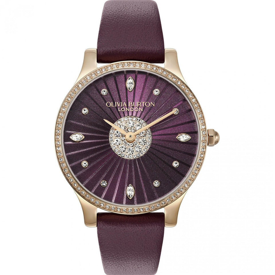 Olivia Burton Ladies Capsule 34mm Cherry Lacquer Strap Watch
