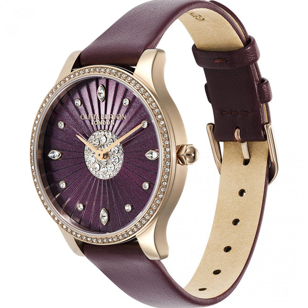 Olivia Burton Ladies Capsule 34mm Cherry Lacquer Strap Watch