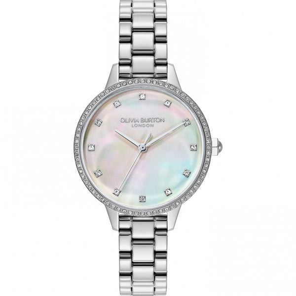 Olivia Burton Ladies Captivate Mother Of Pearl Dial Bracelet Watch