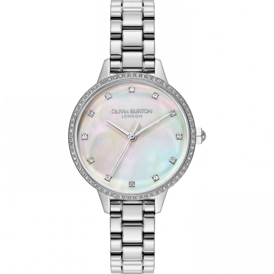 Olivia Burton Ladies Captivate Mother Of Pearl Dial Bracelet Watch