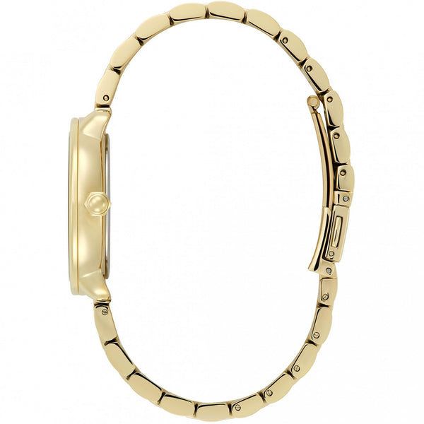 Olivia Burton Ladies Celestial Black Dial Gold Toned Moon Phase Watch