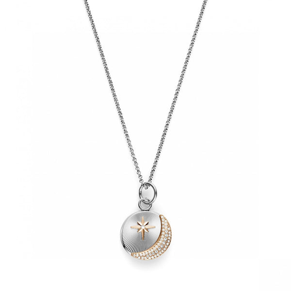 Olivia Burton Ladies Celestial Moon & Star Two Tone Necklace