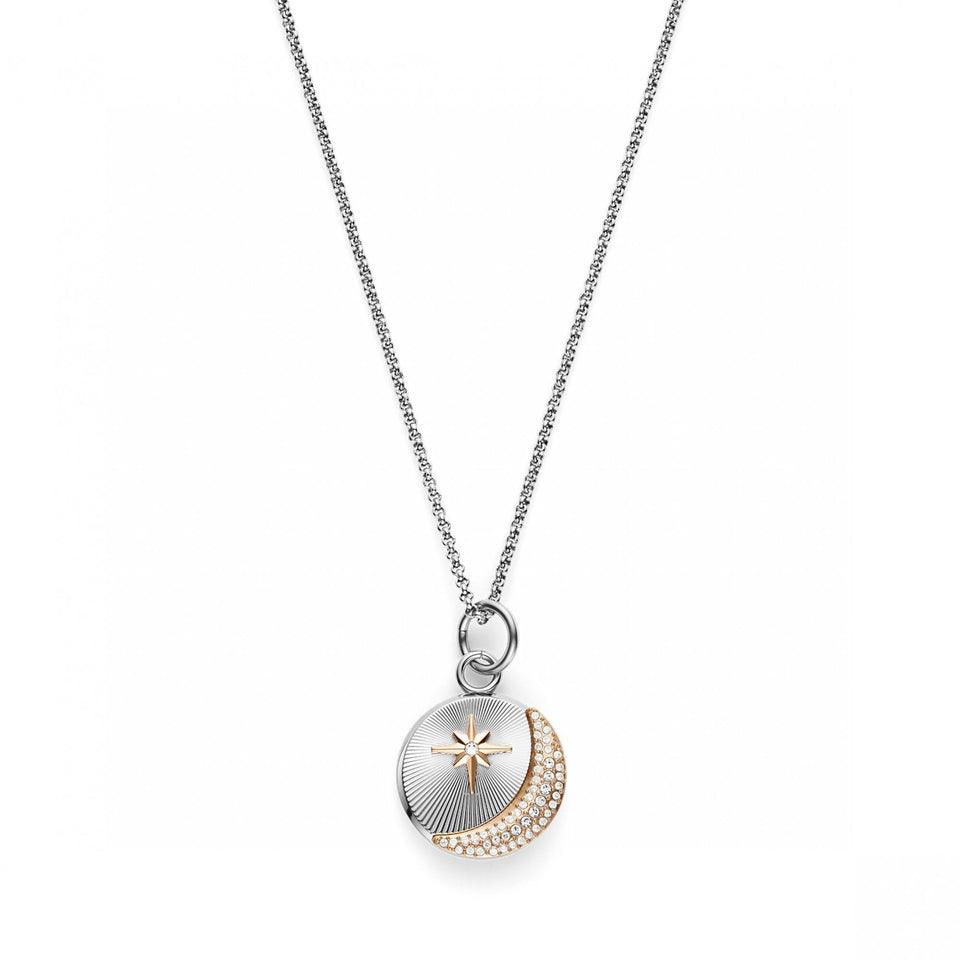 Olivia Burton Ladies Celestial Moon & Star Two Tone Necklace