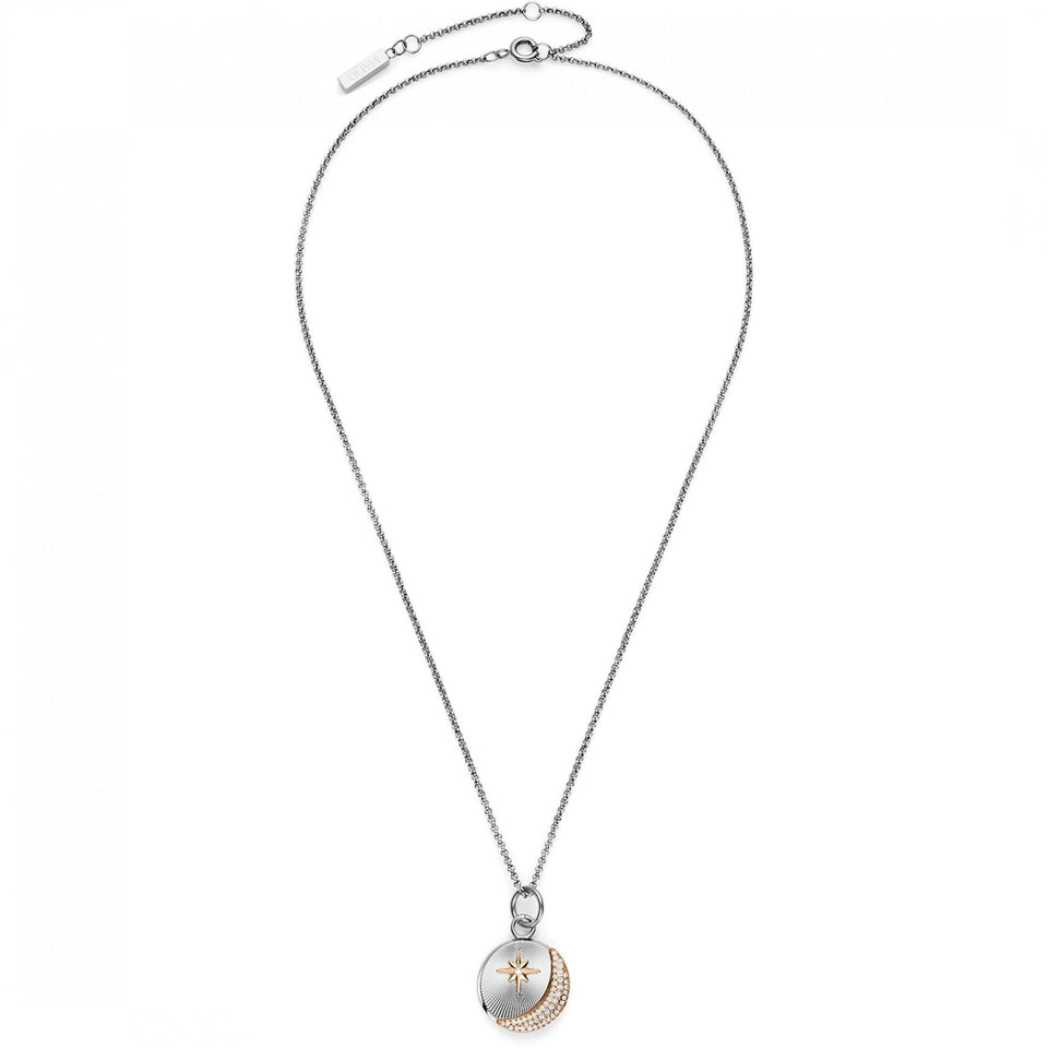 Olivia Burton Ladies Celestial Moon & Star Two Tone Necklace