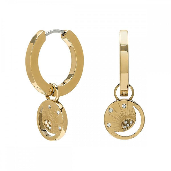 Olivia Burton Ladies Celestial Rising Sun Gold Plated Drop Earrings