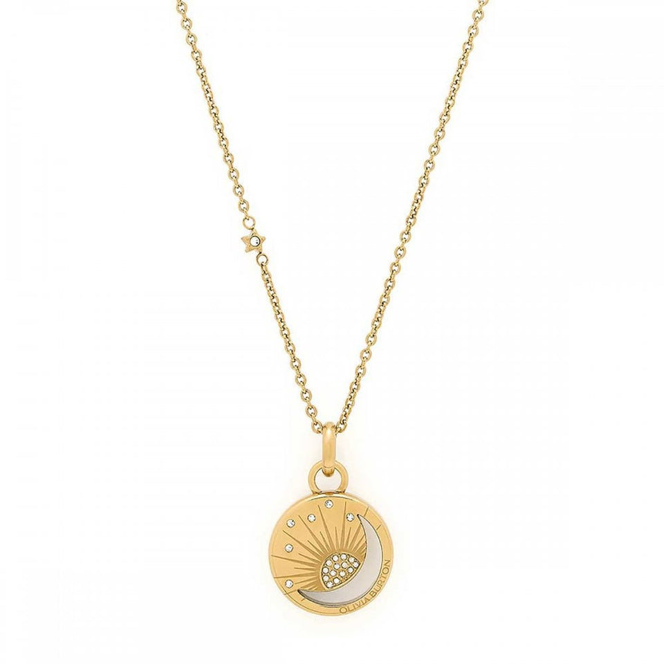 Olivia Burton Ladies Celestial Rising Sun Gold Plated Necklace