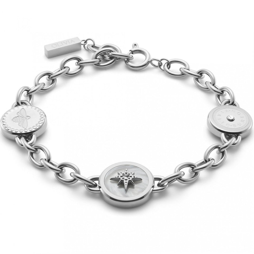 Olivia Burton Ladies Charms North Star & Bee Bracelet