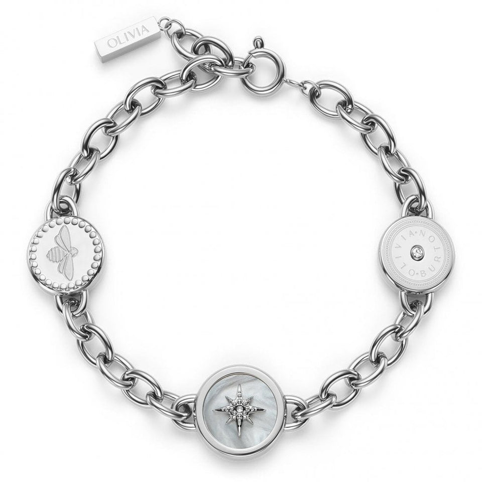 Olivia Burton Ladies Charms North Star & Bee Bracelet