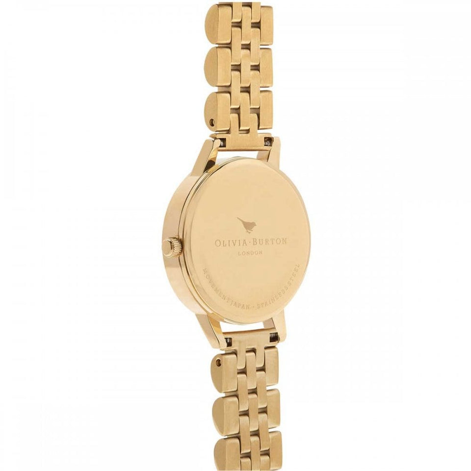 Olivia Burton Ladies Classic 30mm Mother Of Pearl Dial Gold Bracelet Watch