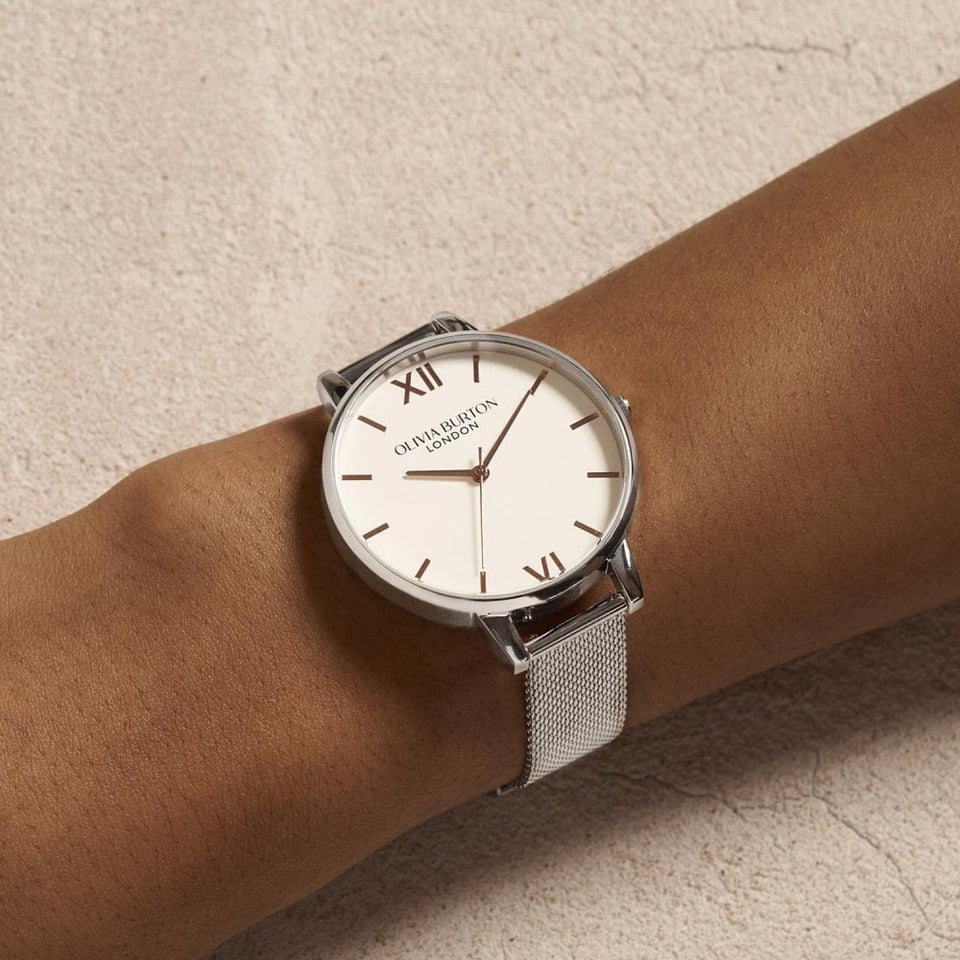 Olivia Burton Ladies Classic 38mm Mesh Bracelet Watch