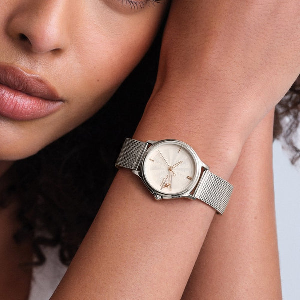 Olivia Burton Ladies Classic Bee 30mm Mesh Bracelet Watch