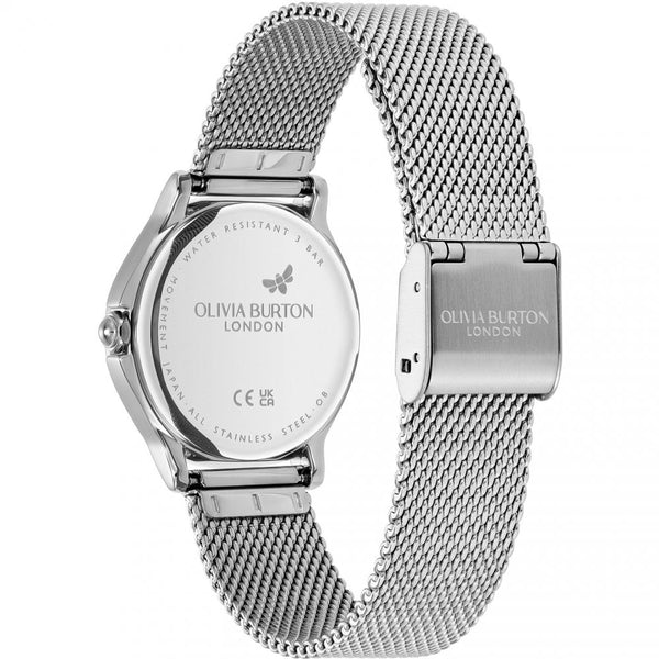 Olivia Burton Ladies Classic Bee 30mm Mesh Bracelet Watch