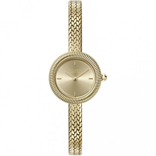 Olivia Burton Ladies Classic Finery Gold Toned Mesh Bracelet Watch