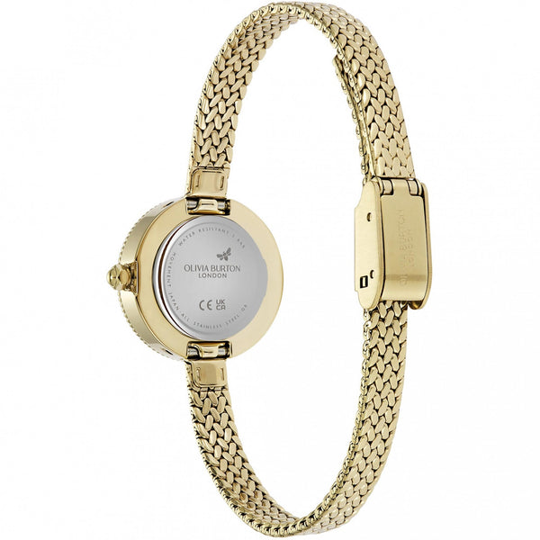 Olivia Burton Ladies Classic Finery Gold Toned Mesh Bracelet Watch
