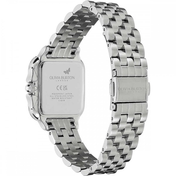 Olivia Burton Ladies Classic Grosvenor 28mm Blue Dial Bracelet Watch