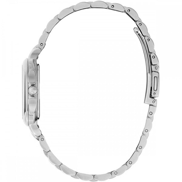 Olivia Burton Ladies Classic Grosvenor 28mm Blue Dial Bracelet Watch