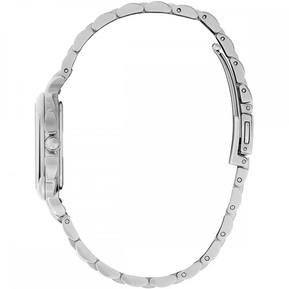 Olivia Burton Ladies Classic Grosvenor 28mm Blue Dial Bracelet Watch