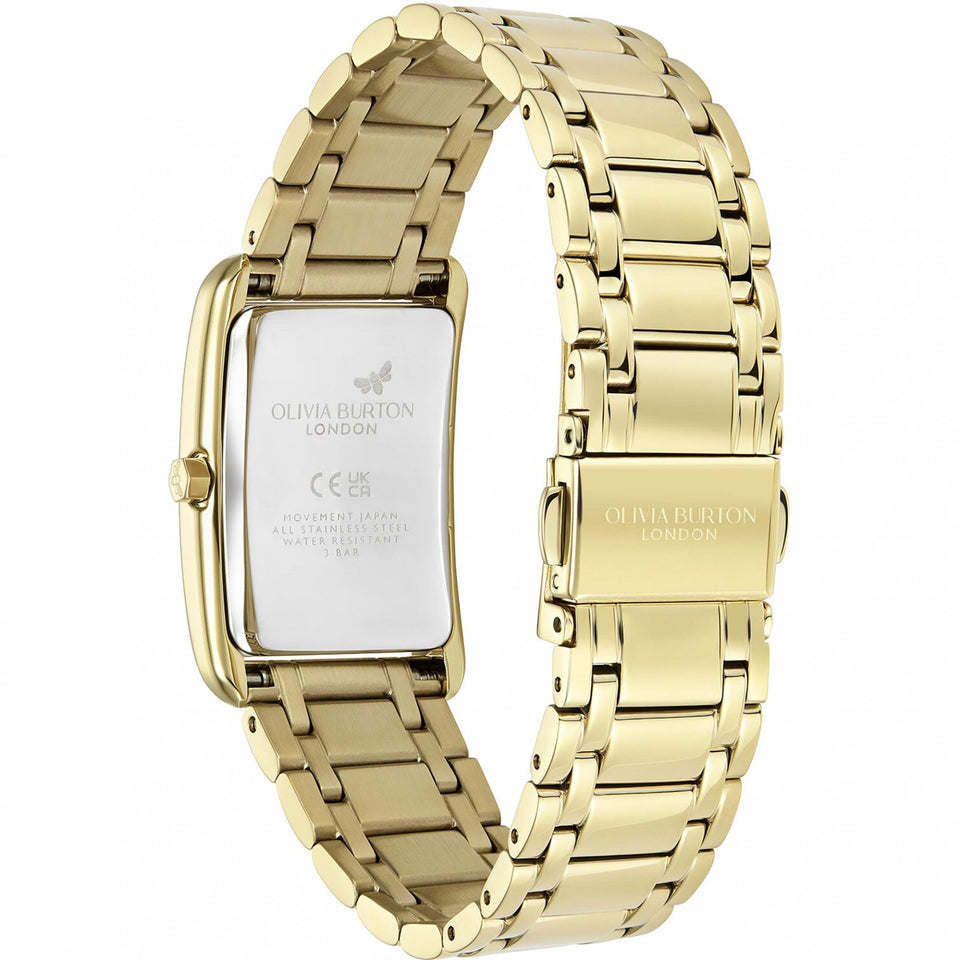 Olivia Burton Ladies Classic Grove Forest Green Rectangular Dial Watch