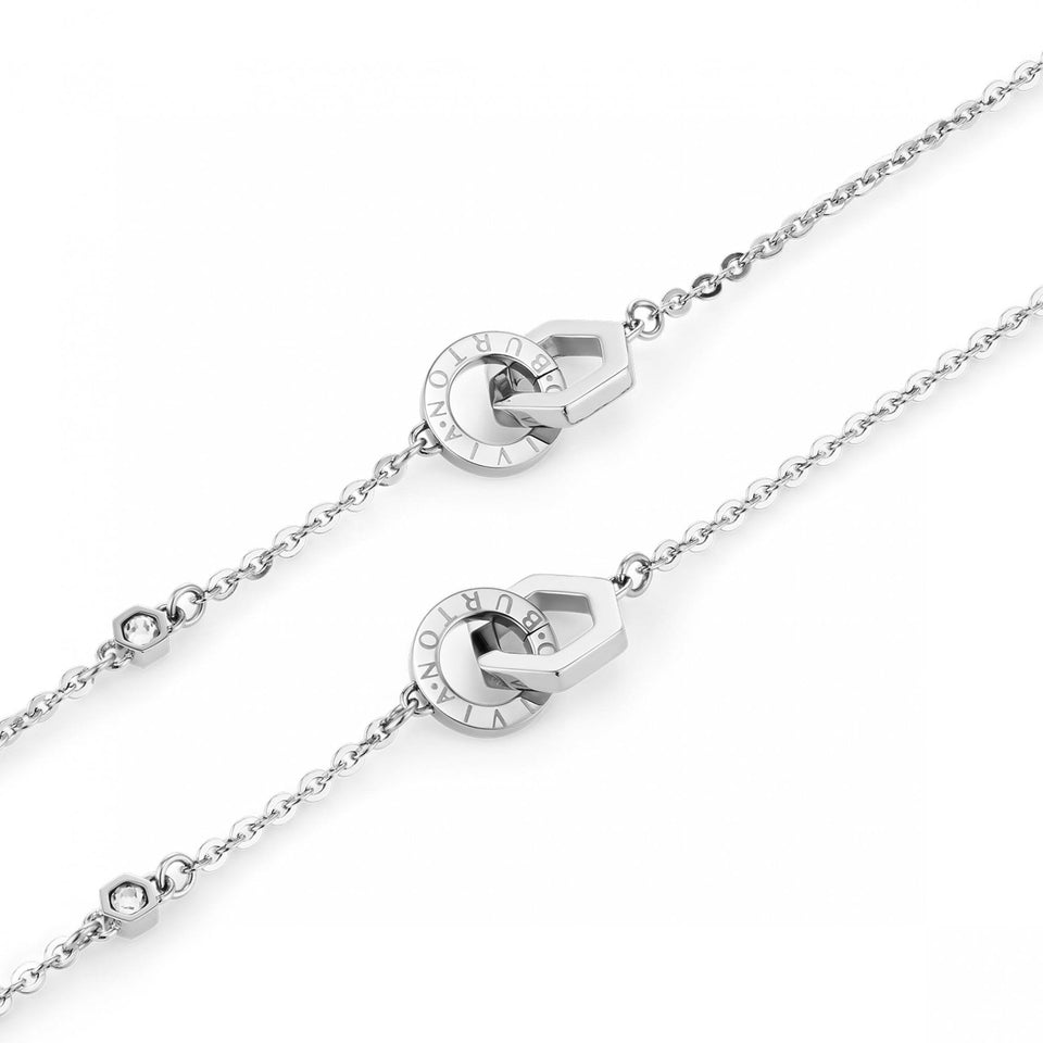 Olivia Burton Ladies Classic Hex Interlinked Necklace & Bracelet Set