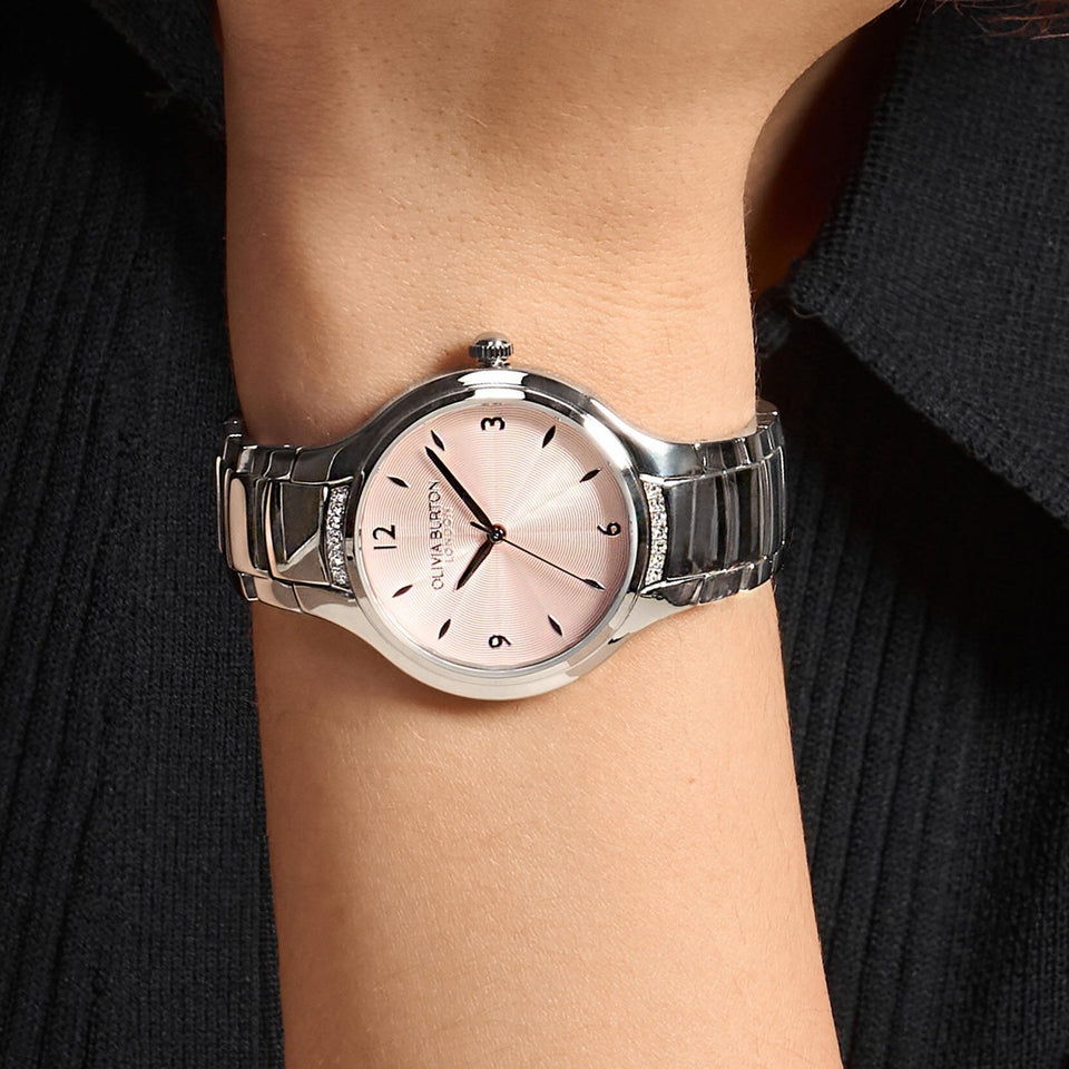 Olivia Burton Ladies Classic Lea Light Blush Bracelet Watch