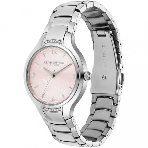 Olivia Burton Ladies Classic Lea Light Blush Bracelet Watch