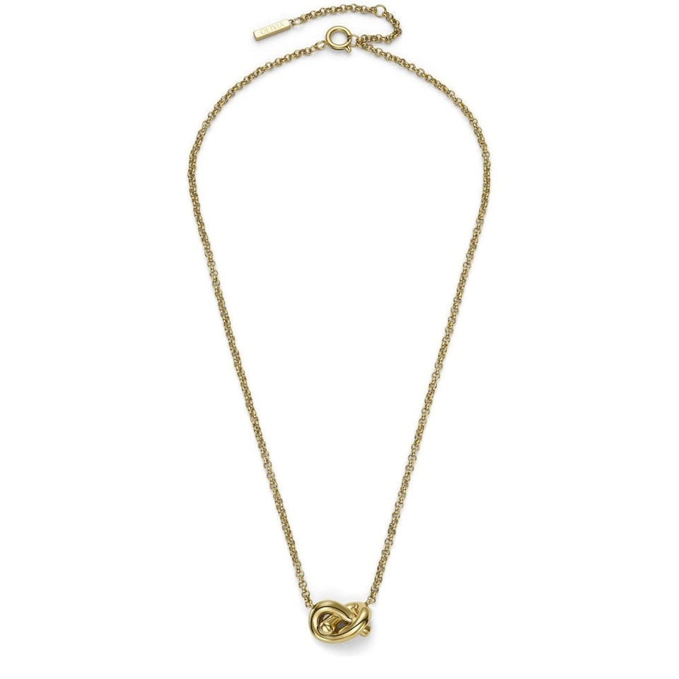Olivia Burton Ladies Classic Lover's Knot Gold Plated Necklace