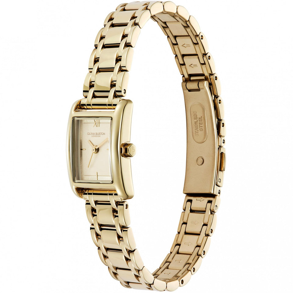 Olivia Burton Ladies Classic Mini Groove Gold Plated Watch