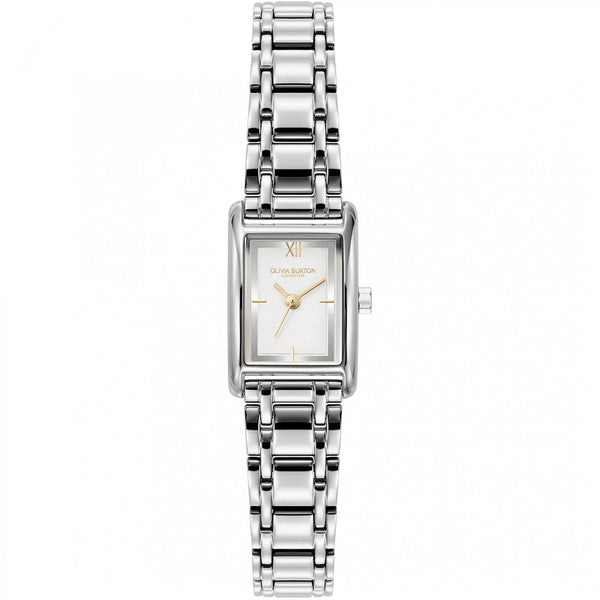 Olivia Burton Ladies Classic Mini Groove Rectangle Dial Watch