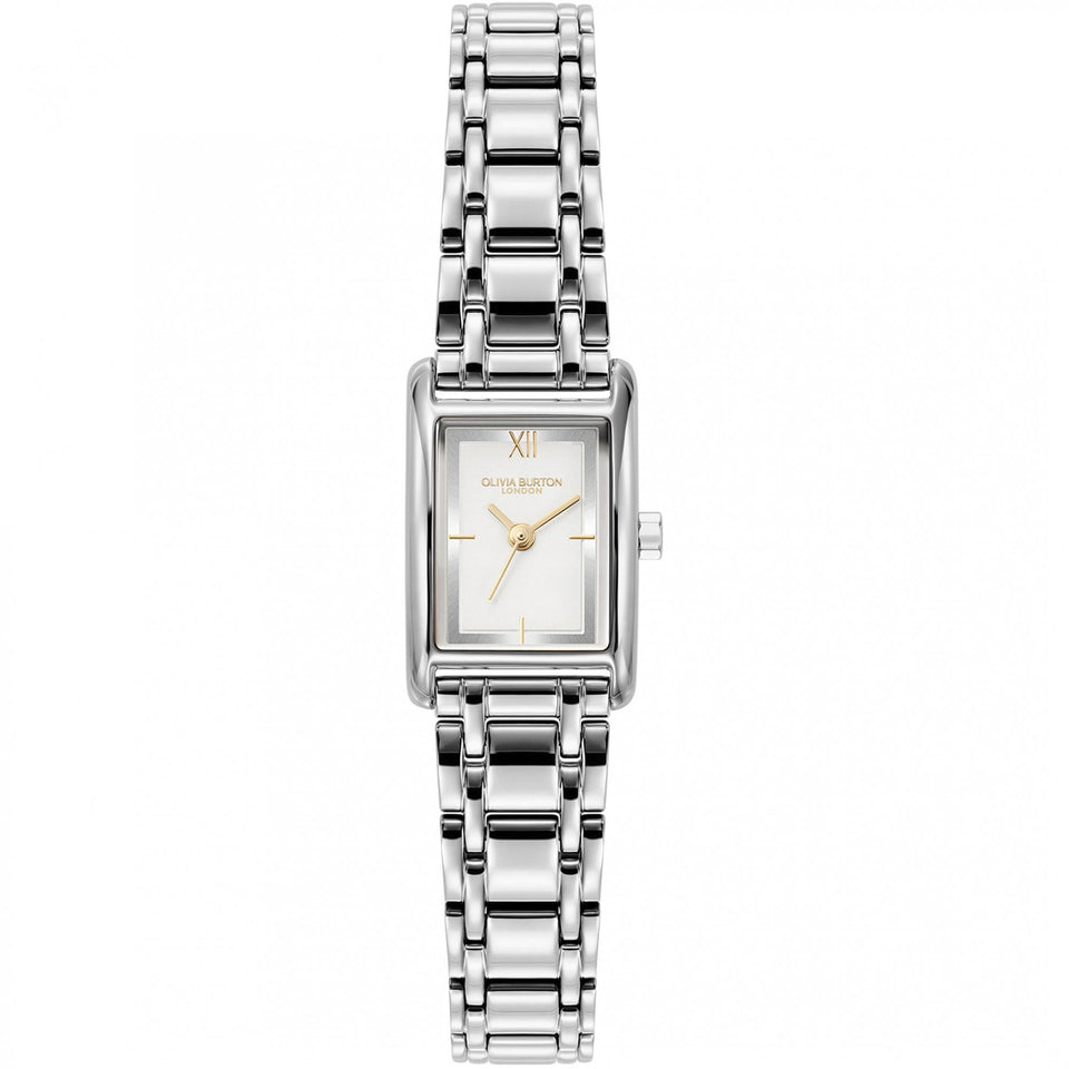 Olivia Burton Ladies Classic Mini Groove Rectangle Dial Watch