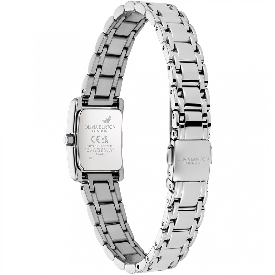 Olivia Burton Ladies Classic Mini Groove Rectangle Dial Watch