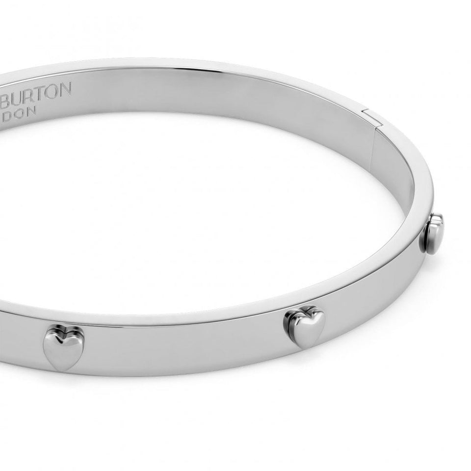 Olivia Burton Ladies Classic Mini Heart Stainless Steel Bangle
