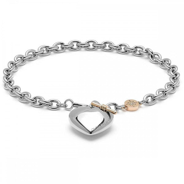 Olivia Burton Ladies Classic Rose Gold Plated Knot Heart Bracelet