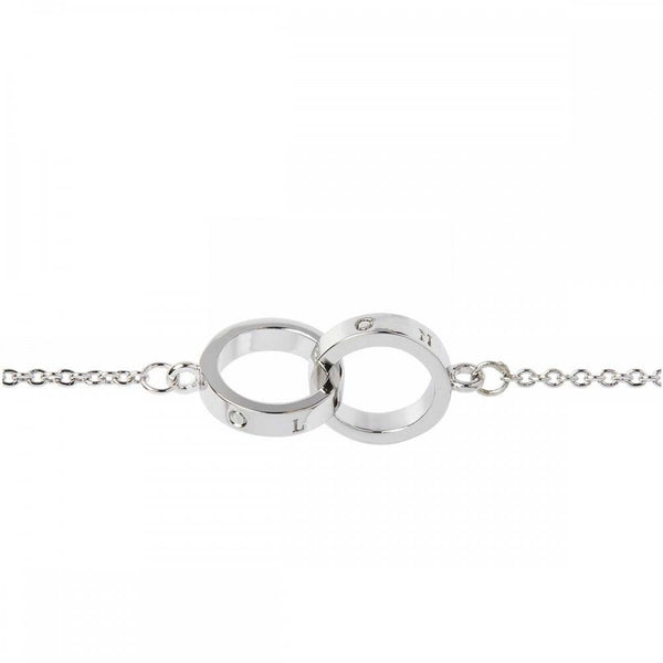 Olivia Burton Ladies Classic Stone Set Interlocking Rings Bracelet
