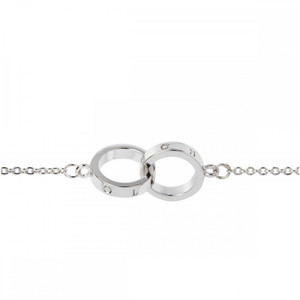 Olivia Burton Ladies Classic Stone Set Interlocking Rings Bracelet