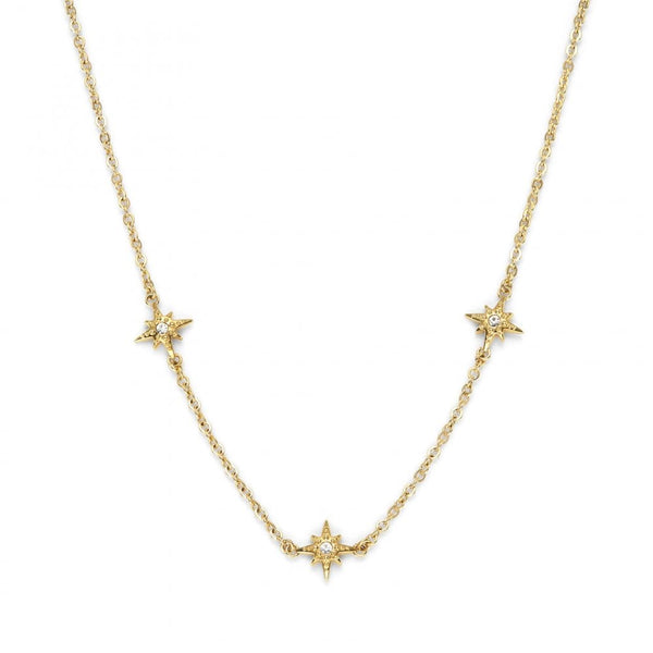 Olivia Burton Ladies Ever Stacked Gold Plated North Star Necklace