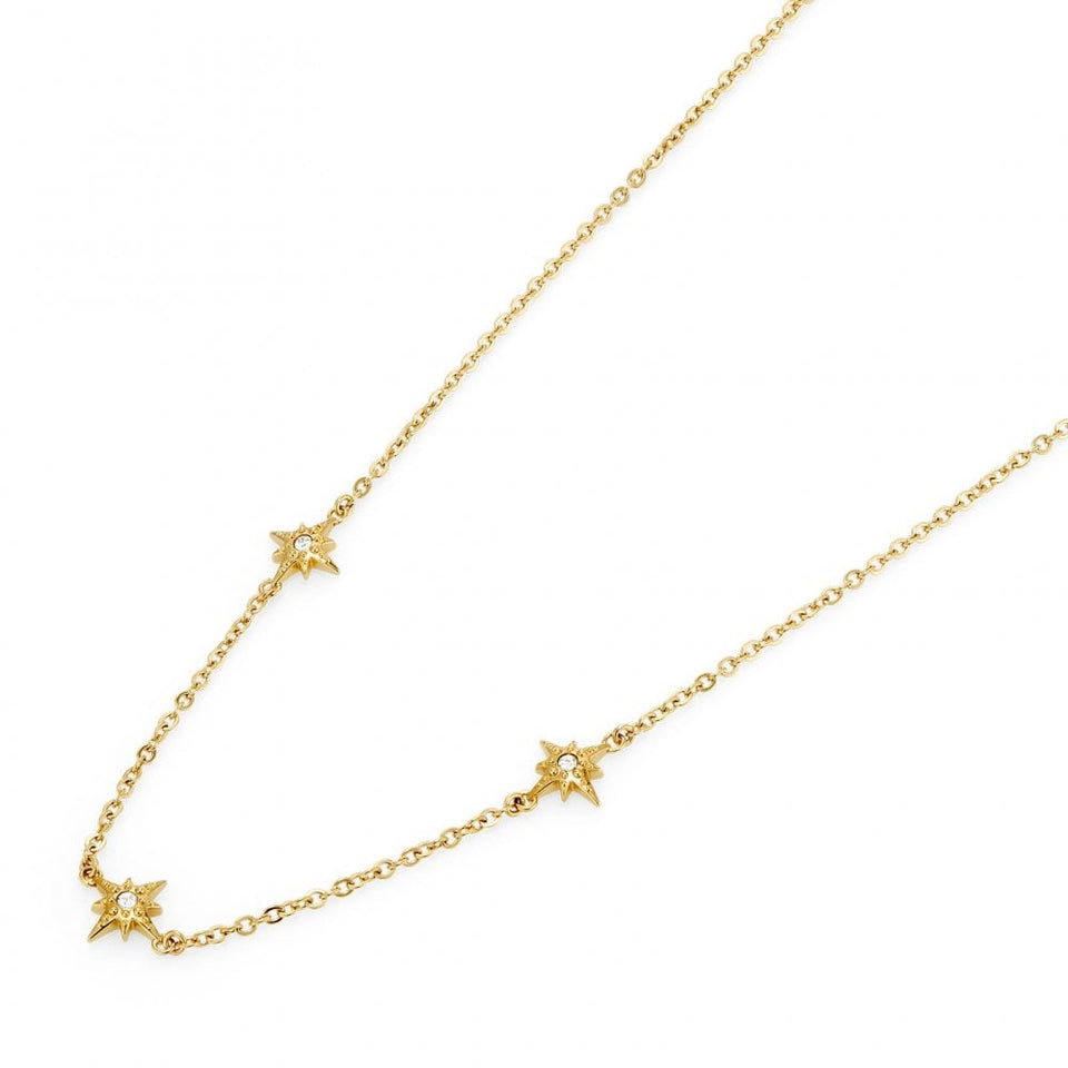 Olivia Burton Ladies Ever Stacked Gold Plated North Star Necklace