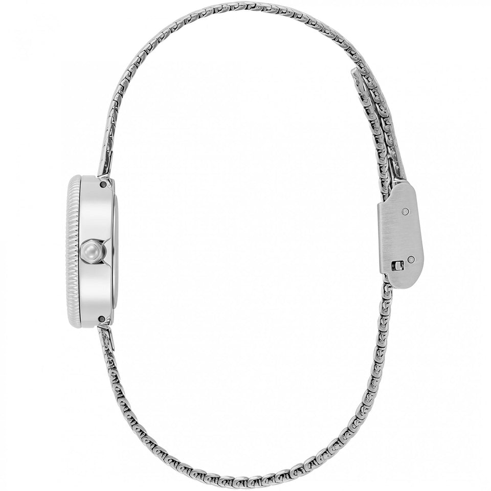 Olivia Burton Ladies Finery Circle Dial Mesh Bracelet Watch