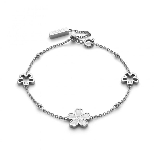 Olivia Burton Ladies Forget Me Not Flower Bracelet