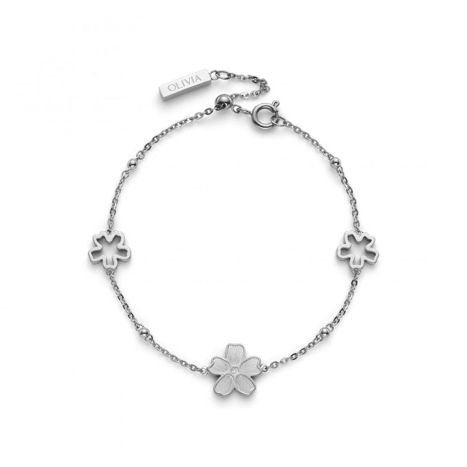 Olivia Burton Ladies Forget Me Not Flower Bracelet